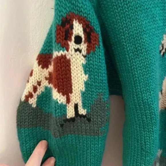 Vintage Charter Club Youth Equestrian Hunting sweater - Picture 3 of 5